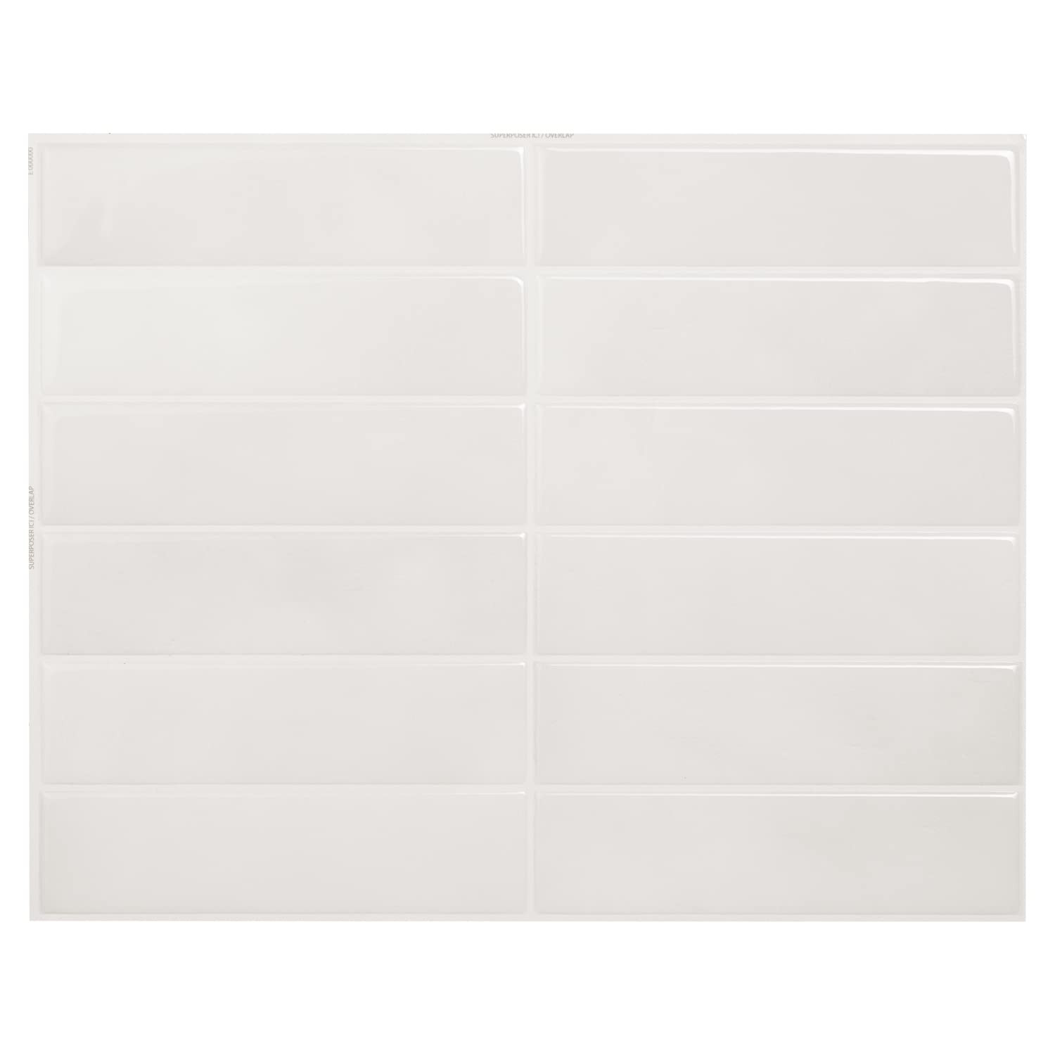 SMART TILES Peel and Stick Backsplash - 5 Sheets of 11.43" x 9" - 3D Adhesive Peel and Stick Tile... | Amazon (US)