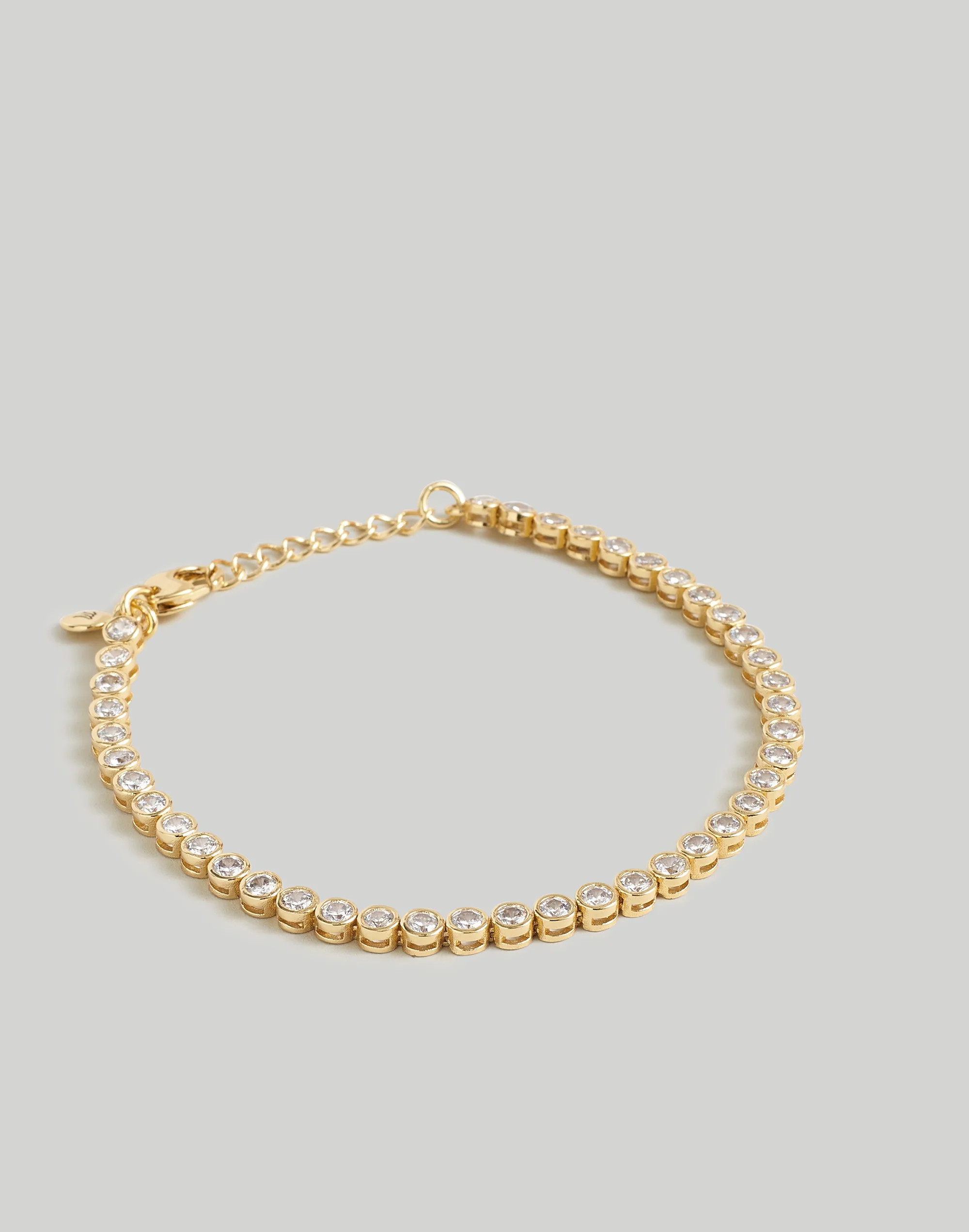The Tennis Collection Bezel Set Crystal Bracelet | Madewell