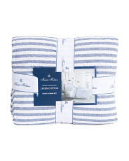 Linen Blend Stripe Duvet Set | Marshalls