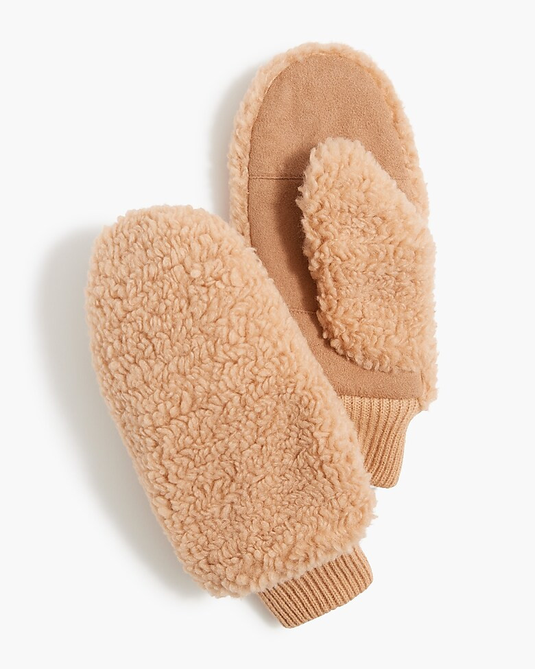 Sherpa mittens | J.Crew Factory