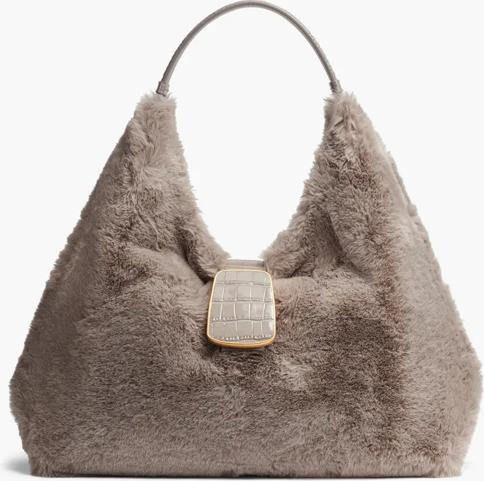 Percale Faux Fur Sm Shoulder | Nordstrom