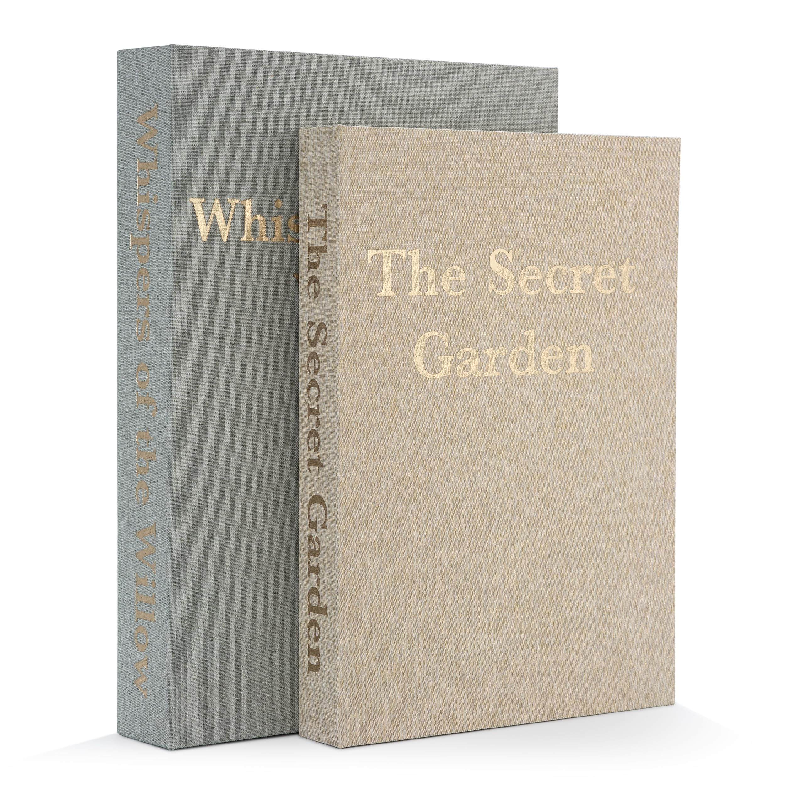 Decorative Linen Storage Books Set of 2 – Aesthetic Faux Book Keepsake Box with Hidden Magnetic... | Amazon (US)