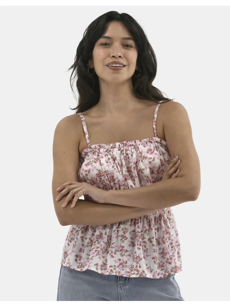 Time and Tru Women's Smocked Tank Top, Sizes XS-XXXL - Walmart.com | Walmart (US)