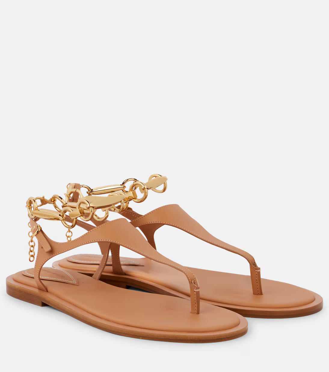 Wild embellished leather thong sandals | Mytheresa (INTL)