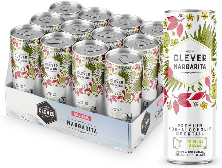 Clever Non Alcoholic Mocktails - Margarita - Pack of 12 (355 ml Each) | Amazon (CA)
