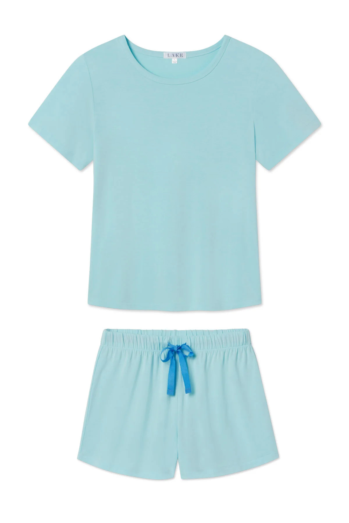 DreamModal® Ribbon Shorts Set in Salt Spray | Lake Pajamas