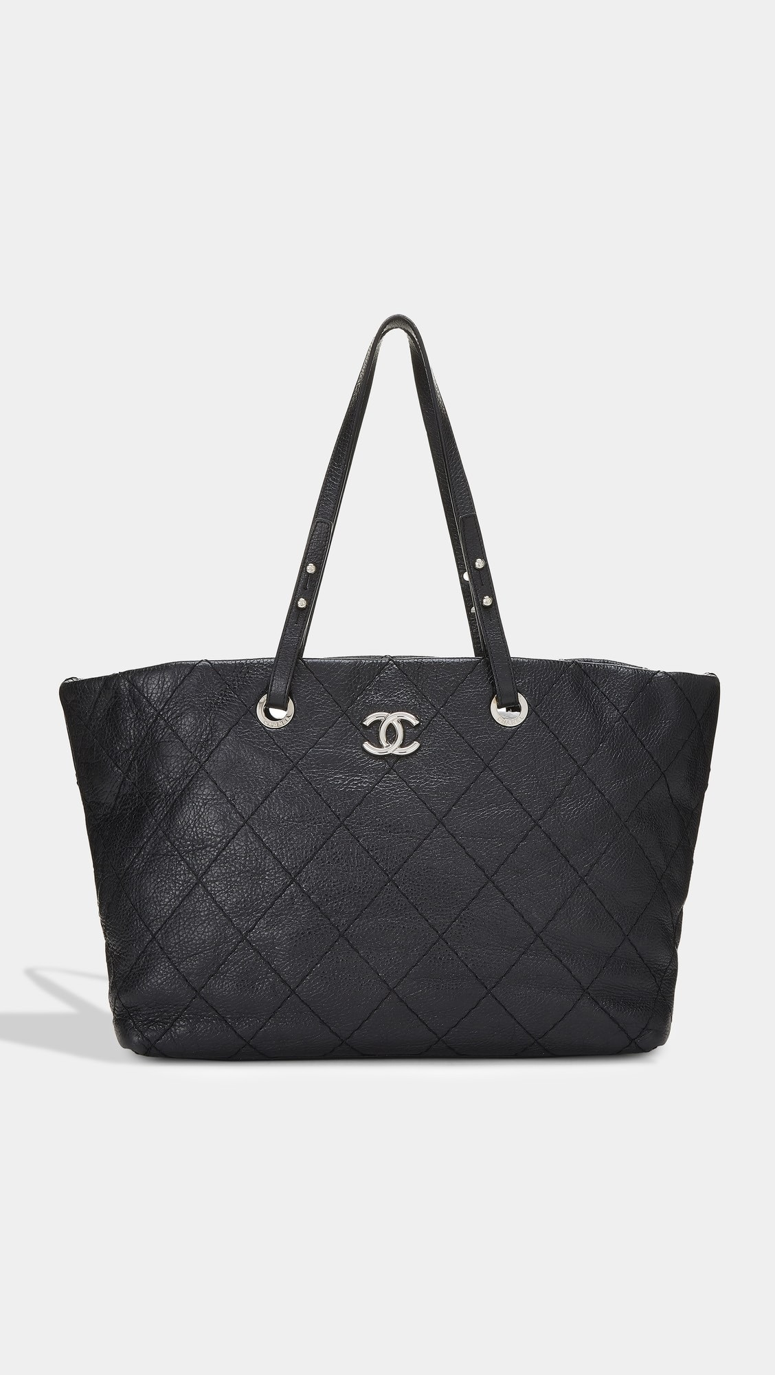 Chanel Black Calfskin On The Road Large Bag | Shopbop