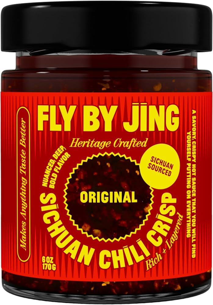 FLYBYJING Original Sichuan Chili Crisp: Premium Chili Oil w/Crunchy Garlic and Shallots - Spicy, ... | Amazon (US)