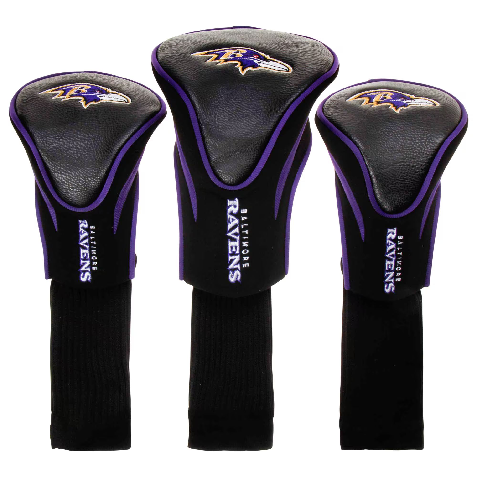 Baltimore Ravens 3-Pack Contour Golf Club Head Covers | NFL Shop