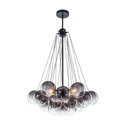 Chic Modern Gradient Glass Cluster Bubble Chandelier | Wayfair North America