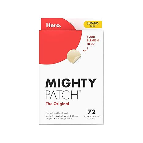 Mighty Patch Original patch from Hero Cosmetics – The #1 Hydrocolloid Acne Pimple Patch for Shr... | Amazon (US)
