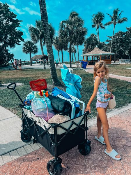 Family beach day necessity — a big wheel cart!! You can load soo much & this one’s super easy to pull on sand! 

#LTKfamily #LTKswim #LTKkids