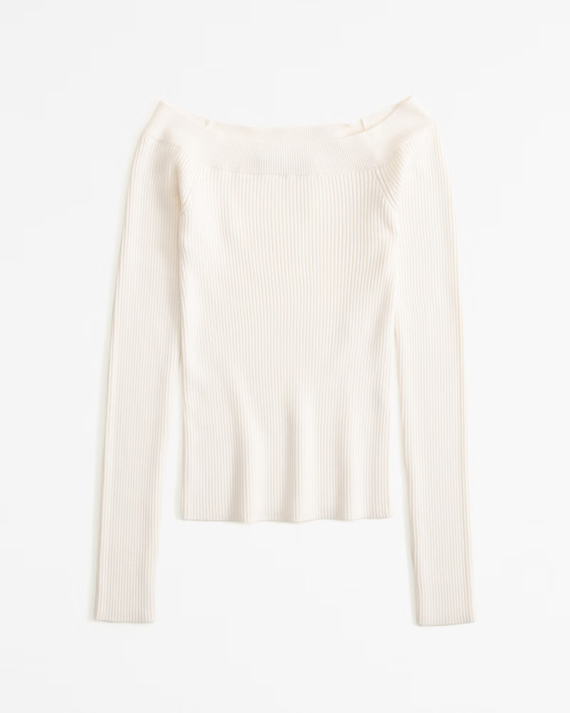 Long-Sleeve Off-The-Shoulder Top | Abercrombie & Fitch (US)