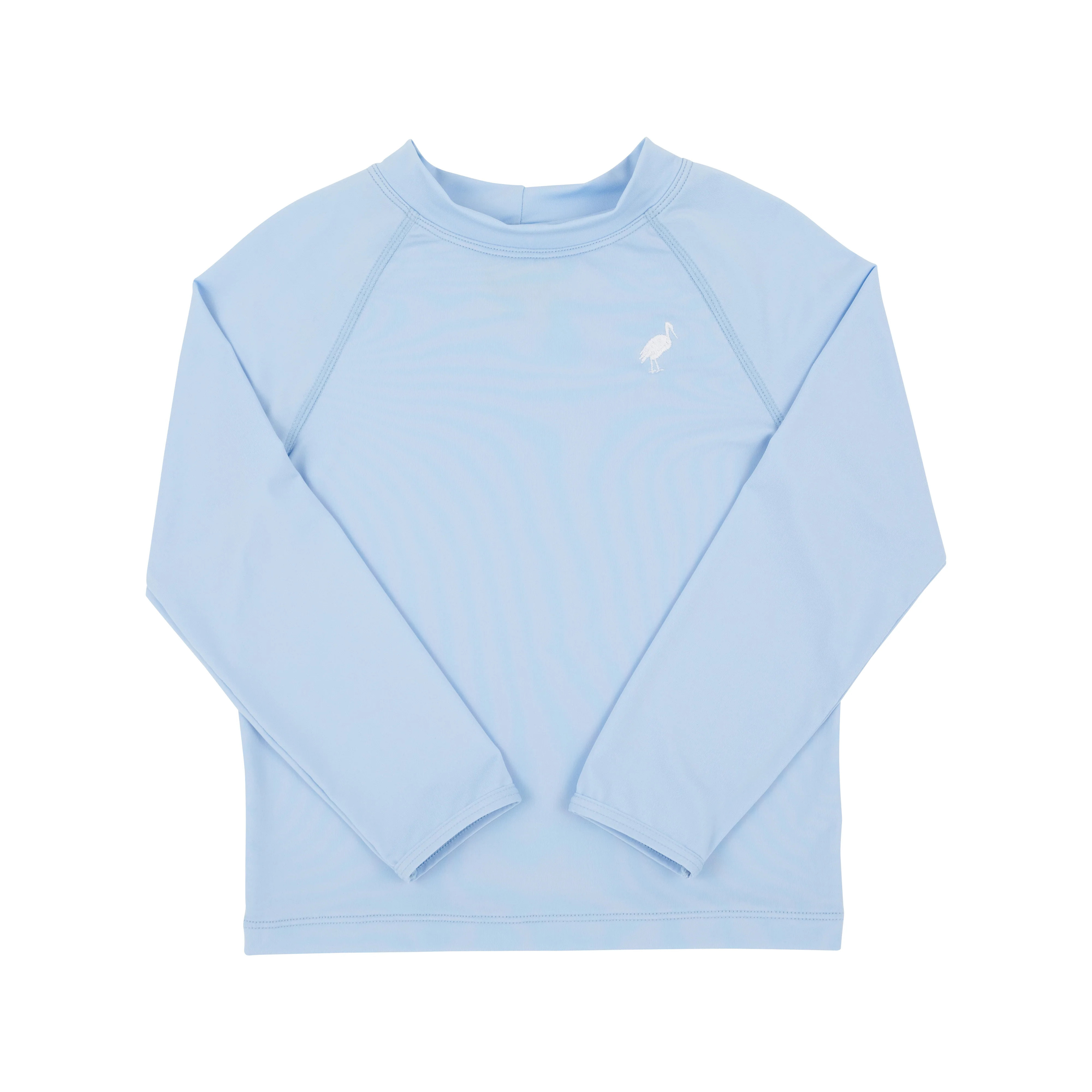 Walker's Wave Spotter Swim Shirt (UPF 35+) - Beale Street Blue with Worth Avenue White Stork | The Beaufort Bonnet Company