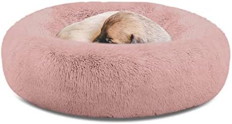 SAVFOX Calming Dog Bed, Anti Anxiety Dog Bed, Plush Donut Dog Bed for Small Dogs, Medium, Large &... | Amazon (US)
