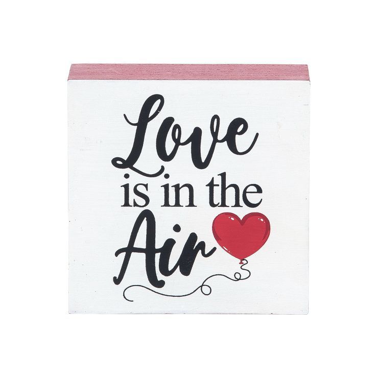 C&F Home Love Is In The Air Valentines Wooden Shelf Sitter Centerpiece | Target