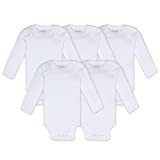Burt’s Bees Baby Unisex Baby Bodysuits, 5-Pack Short & Long Sleeve One-Pieces, 100% Organic Cotton | Amazon (US)
