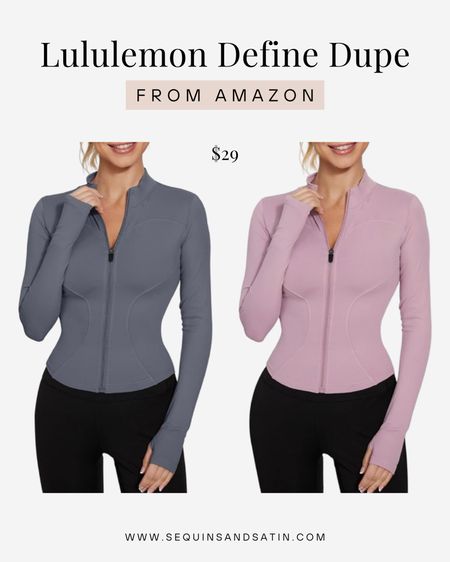 Amazon lululemon define jacket dupe!🫶

Follow for daily posts😘

*not knockoffs just a similar vibe for less $$

Lululemon dupes / amazon lululemon dupes / lululemon jacket dupes / amazon lululemon jacket dupes / lululemon define jacket dupes / amazon lululemon define jacket dupes / amazon workout clothes / amazon activewear / amazon active clothes / amazon fitness clothes / amazon workout jacket / amazon fashion / amazon influencer

#LTKfindsunder100 #LTKfindsunder50 #LTKfitness