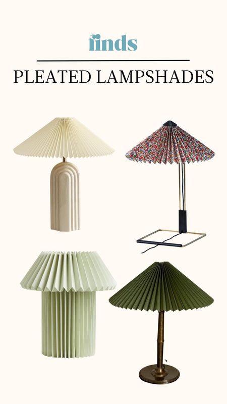 Obsessed with these pleated lampshades! 

#LTKSale #LTKfindsunder100 #LTKhome