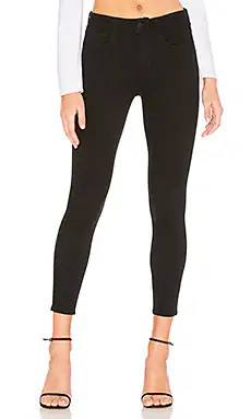 L'AGENCE Margot High Rise Skinny Jean in Noir from Revolve.com | Revolve Clothing (Global)
