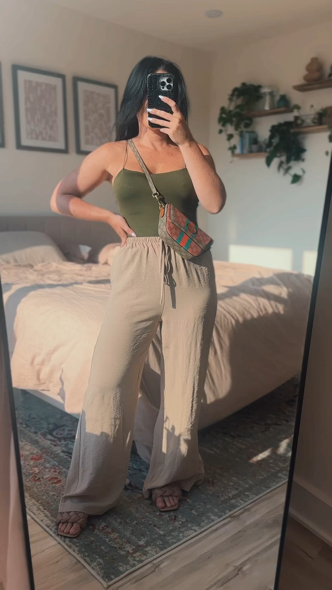 Casual summer outfit- DHgate bag- tank top body suit- comfy flowy pants- outfit inspo

#LTKStyleTip #LTKFindsUnder50 #LTKSeasonal
