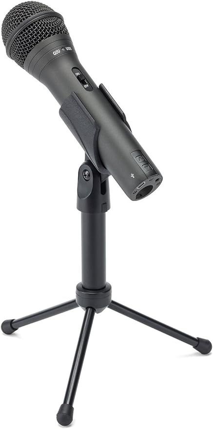 SAMSON Q2U Handheld Dynamic USB Microphone Recording and Podcasting Pack (Black) | Amazon (US)
