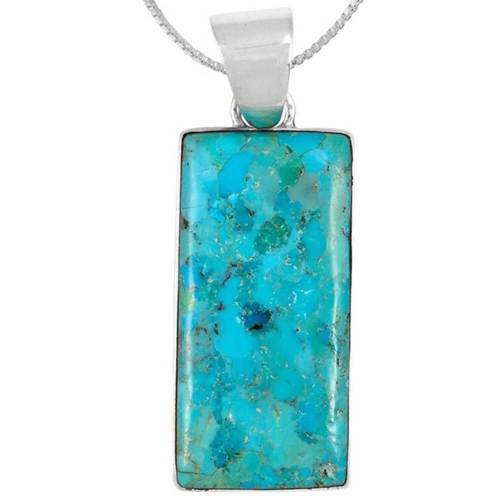 Turquoise Sterling Silver Pendant P3335-C75 | TURQUOISE NETWORK