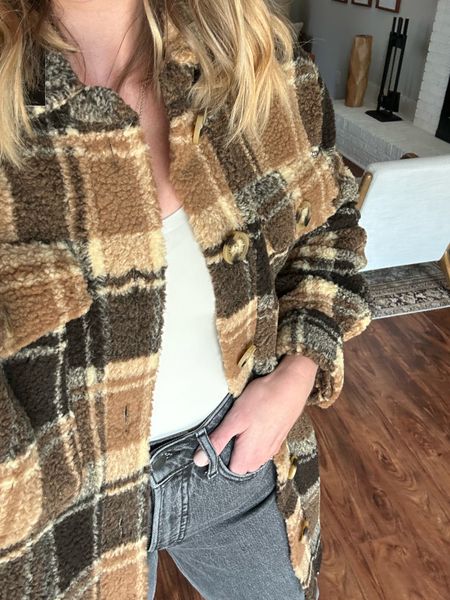 Neutral plaid shacket from @Buffalojeans #WeAreDenim, #Buffalojeans #BuffaloDavidBitton #StyleTypes 

#LTKstyletip #LTKfindsunder100 #LTKSeasonal