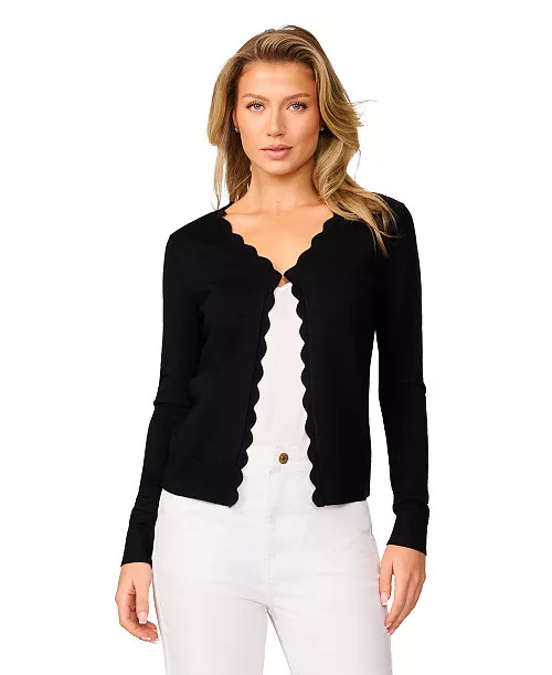 Melissa Paige Petite Scallop Edge Cardigan Sweater - Macy's | Macy's