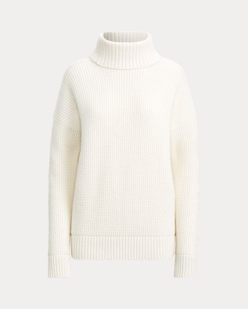 Waffle-Knit Turtleneck Sweater | Ralph Lauren (US)