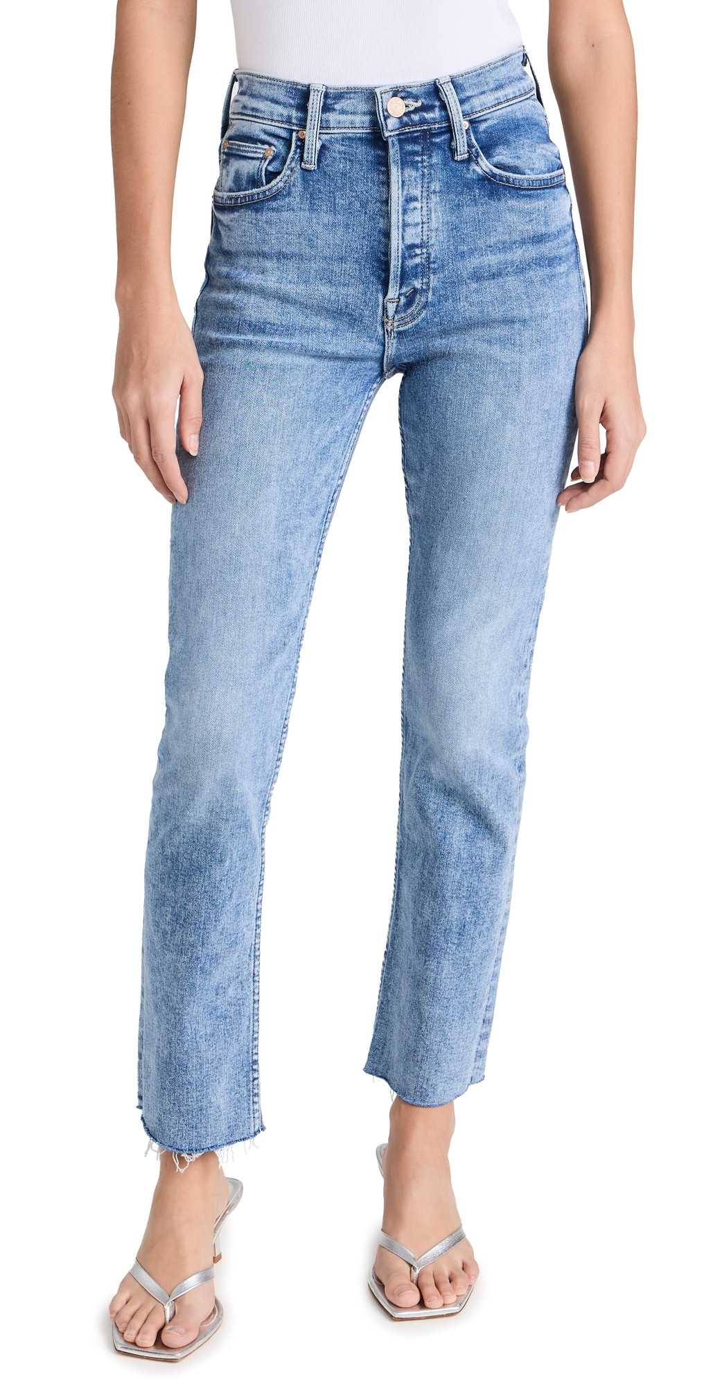 MOTHER The Tomcat Ankle Fray Jeans On The Road 27 | Shopbop