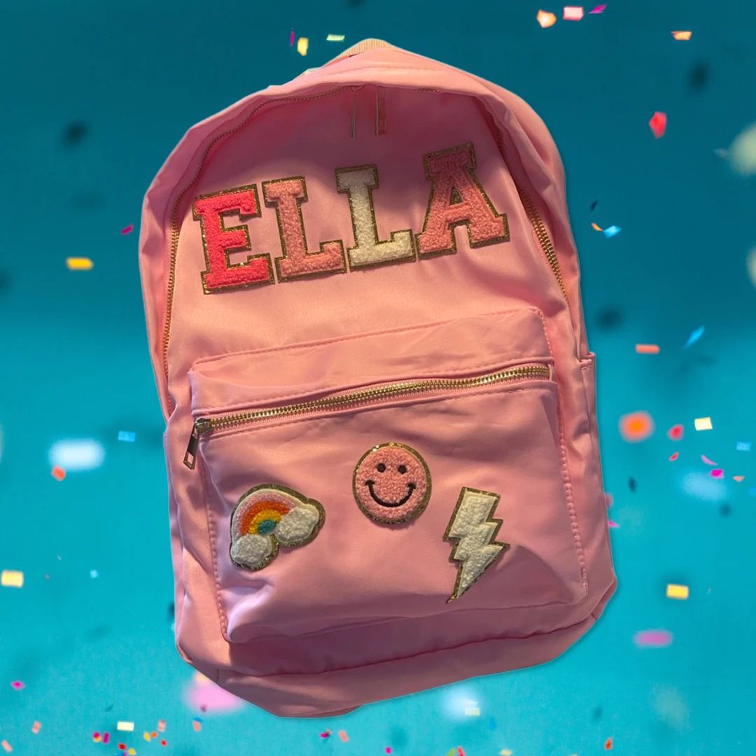 Customized Backpack-nylon Backpack-personalized-iron On-sewn - Etsy | Etsy (US)
