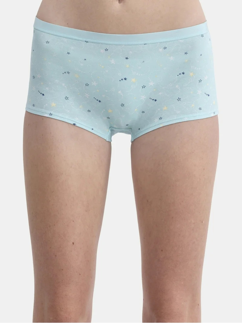 No Boundaries Cotton Boyshort Panty, Women’s and Women’s Plus, Sizes S-XXXL - Walmart.com | Walmart (US)