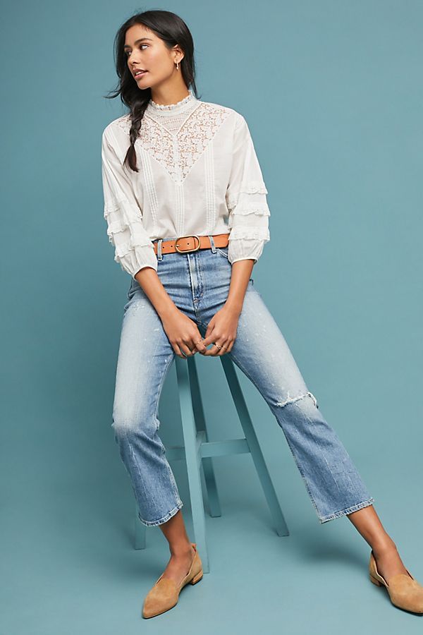 Citizens of Humanity Demy Ultra High-Rise Cropped Flare Jeans | Anthropologie (US)