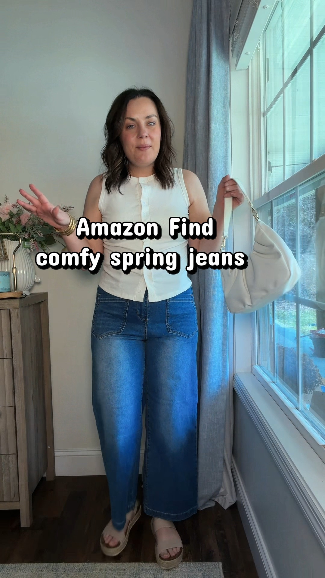 Comfy jeans for spring fashion 2026. Spring outfits 2026. Amazon spring fashion. 

#LTKgrwm #LTKSeasonal #LTKootd
