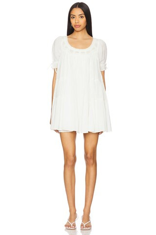 Free People Sandy Shores Babydoll Dress in Ivory from Revolve.com | Revolve Clothing (Global)