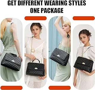 STAISE Designer Crossbody Bags for Women, Small Quilted Leather Handbags,  Trendy Womens Mini Purse, Shoulder Bag Chain Strap