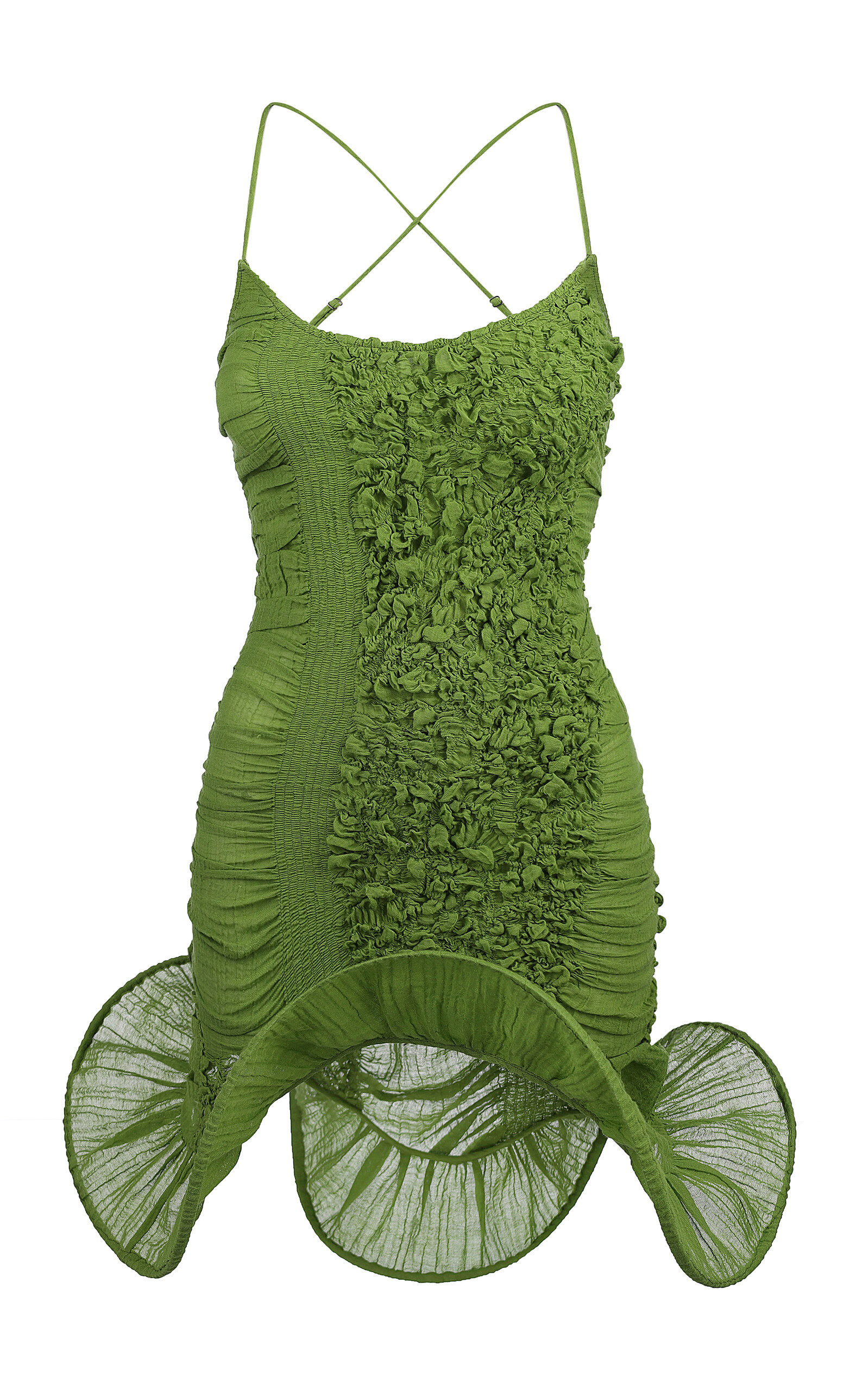 Ruth Ruched Cotton Mini Dress | Moda Operandi (Global)