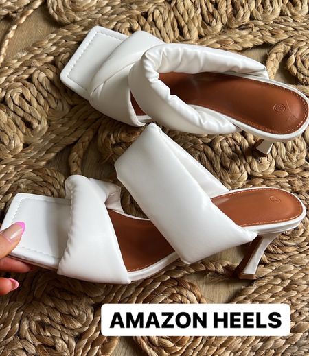 Amazon heels - you could easily pay $150+ for these!
Under $50 - true to size but size up if in between 
summer heel for wedding guest date night workwear 

amazon fashion, amazon heels, summer shoes, summer heels, affordable shoes, affordable heel sandals, Amazon summer heels 

#LTKunder50 #LTKshoecrush #LTKworkwear