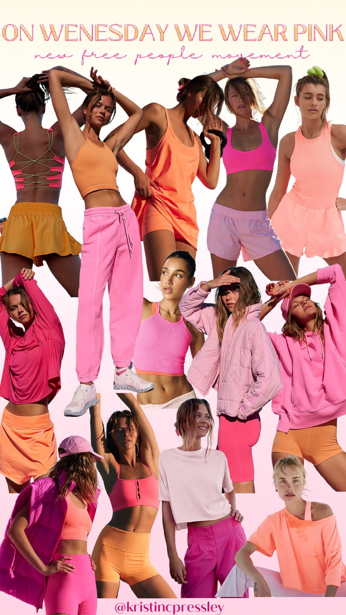 Hot pink and neon orange summer workout must haves. Pink athleisure. Pink bike shorts. Workout top. Sports bra. Athleisure. Free people movement. Workout set. Lounge set. Workout romper. 

#LTKstyletip #LTKSeasonal #LTKunder100