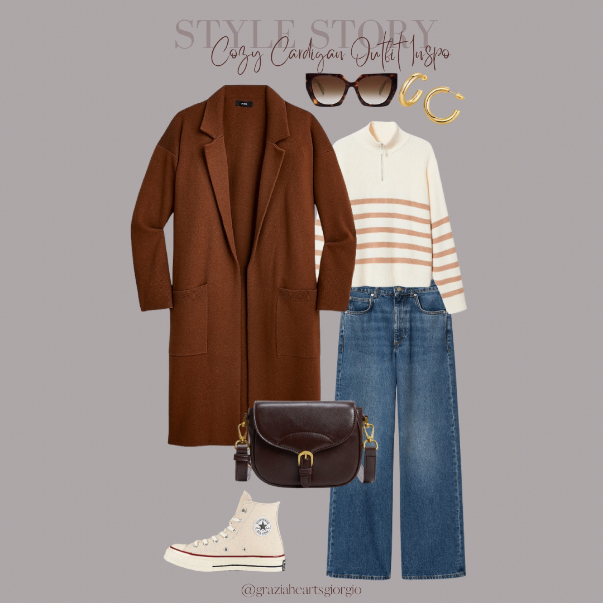 Cozy Cardigan Outfit Inspo 
.
.
#cardigan #styleinspo #outfitidea #jcrew #mango #hm #hmxme #converse

#LTKstyletip #LTKunder100 #LTKSeasonal