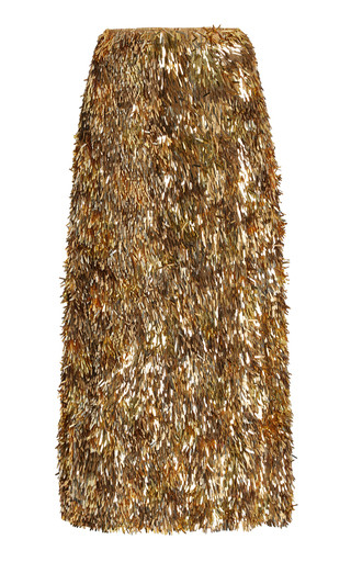 Casini Paillette-Embellished Silk Midi Skirt | Moda Operandi (Global)