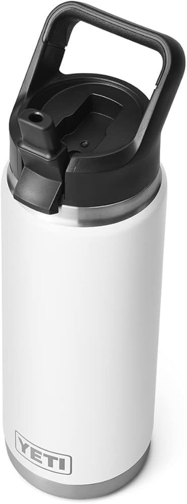 YETI Rambler 26 oz Bottle, Vacuum Insulated, Stainless Steel with Straw Cap | Amazon (US)