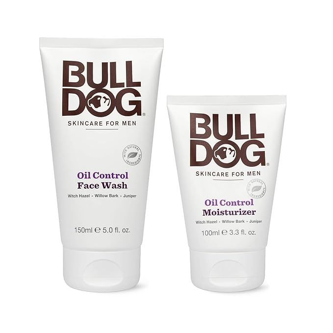 Bulldog Mens Skincare and Grooming Oil Control Starter Kit with Moisturizer and Face Wash, 2 Coun... | Amazon (US)