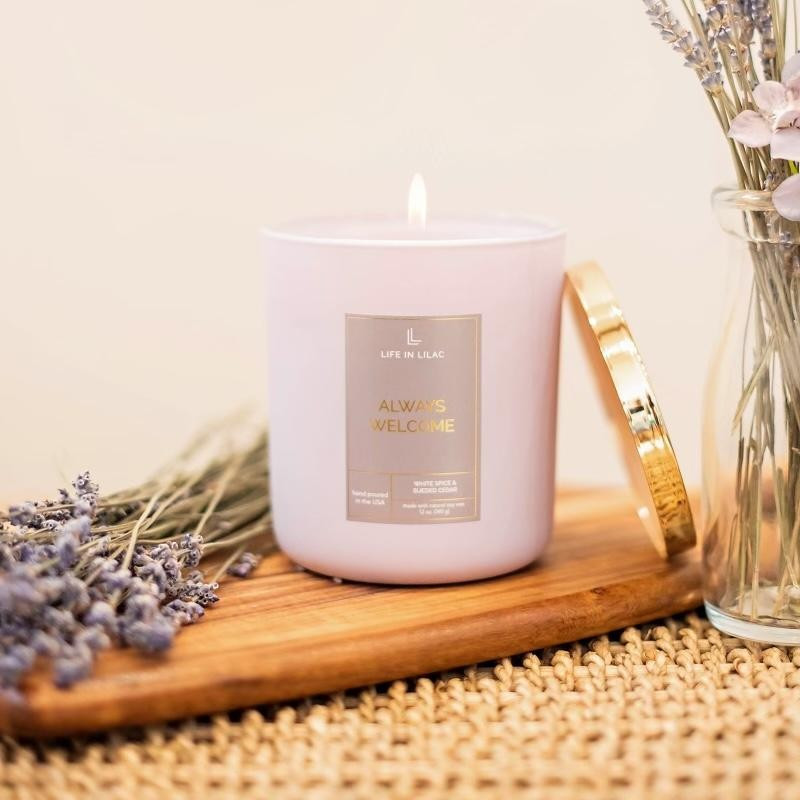 Always Welcome Candle | Life In Lilac