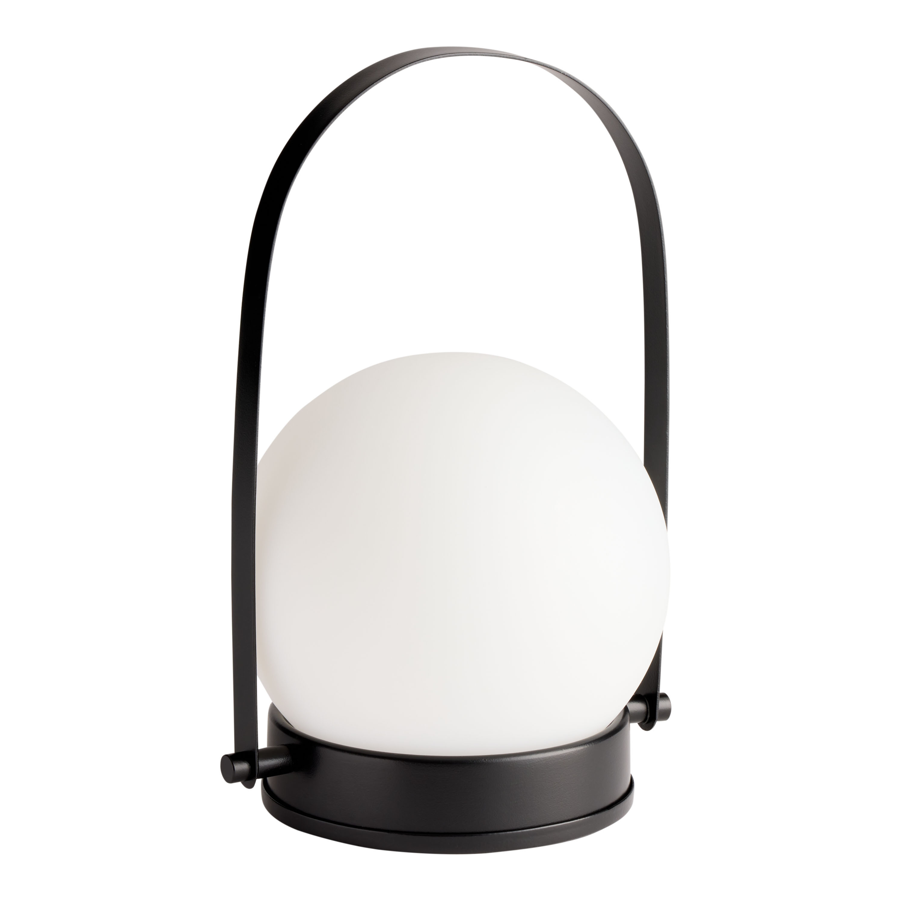 Luna Color Changing Glass Globe and Iron Portable LED Lamp | World Market