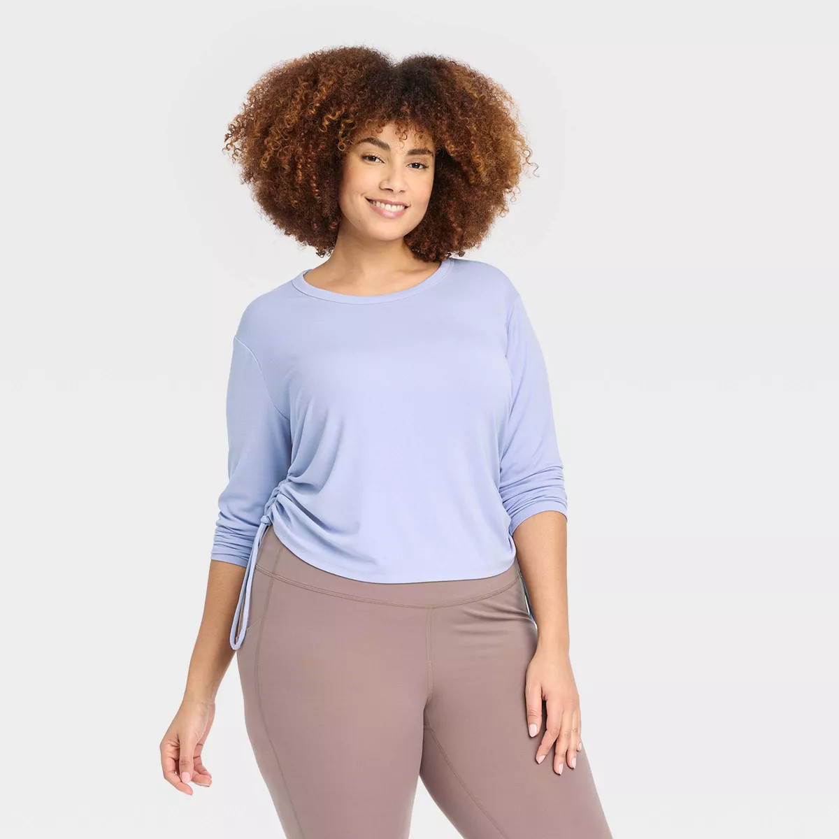 Women's Side Cinch Long Sleeve Top - All In Motion™ | Target