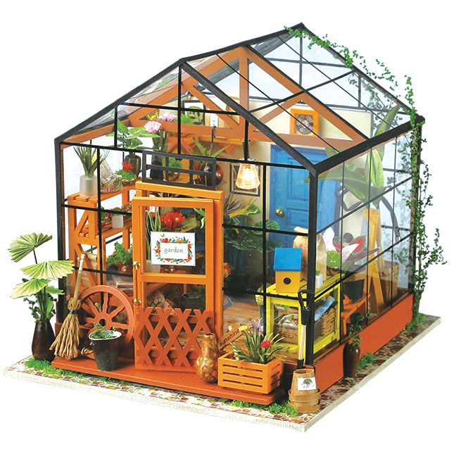 DIY Miniature Model Kit: Gracie's Greenhouse - - Fat Brain Toys | Fat Brain Toys