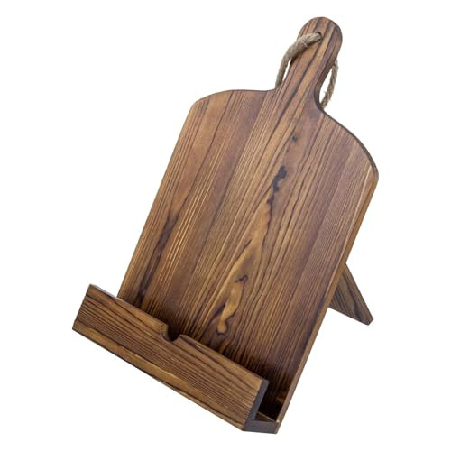 MyGift Cookbook Stand Recipe Book Holder Brown Wood Cutting Board Design | Amazon (US)