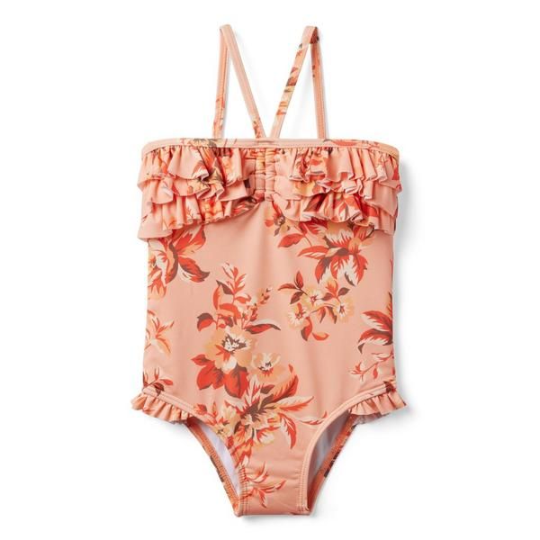 Floral Ruffle Recycled Swimsuit | Janie and Jack